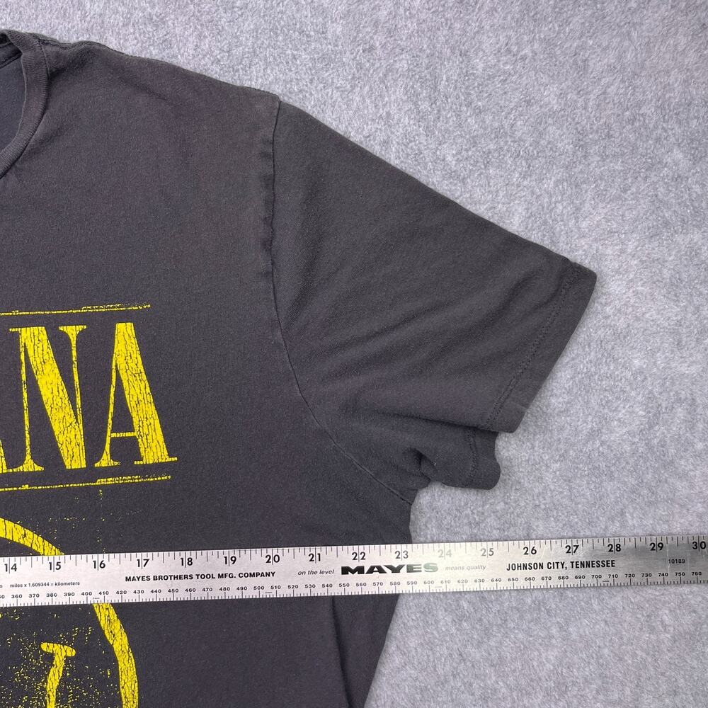 old navy nirvana band t-shirt mens xl tall black crew neck - Picture 5 of 6